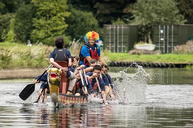 A previous Warwick Dragon Boat Festival Race. Photo by Sarah Hill  of Gecko Photography.