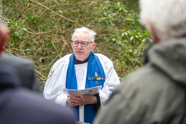 The service was conducted by Arthur Webster (Chaplain Warwick RNA)