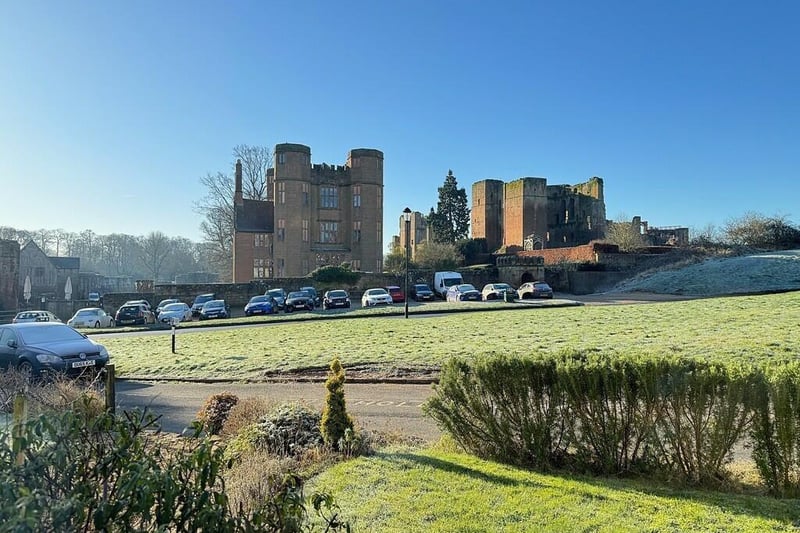 The property is located opposite Kenilworth Castle
