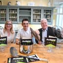 From the left; Cathy Homer, Business Adviser at Coventry and Warwickshire Chamber of Commerce, Alex Taylor, Founder of Pro Game Nutrition, and Councillor Martin Watson, portfolio holder for Economy at Warwickshire County Council.