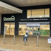 Store coach Aimee Smith outside the new Dunelm.
