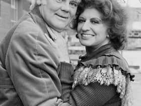 Pat Phoenix with Tony Booth whom she married in a dramatic hospital wedding after diagnosis with cancer (photo: Getty Images)
