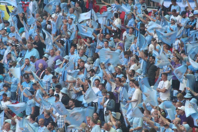 Coventry fans full voice before the game