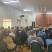 Warwick and Leamington General Election candidate for Labour Matt Western meets Radford Semele residents to discuss issues including the solar farm planned for a site near their village. Photo taken from Mr Western's Facebook page.