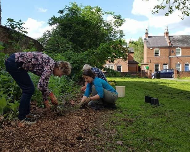 Work taking place at the All Saints' Parish church churchyard. Picture supplied.