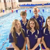 (Front from left) Maddison Nuttall, Annabel Crees, Teia Hendley. (Back) Louis McAuliffe, Joshua Golsby-Taylor, Jason Herbert