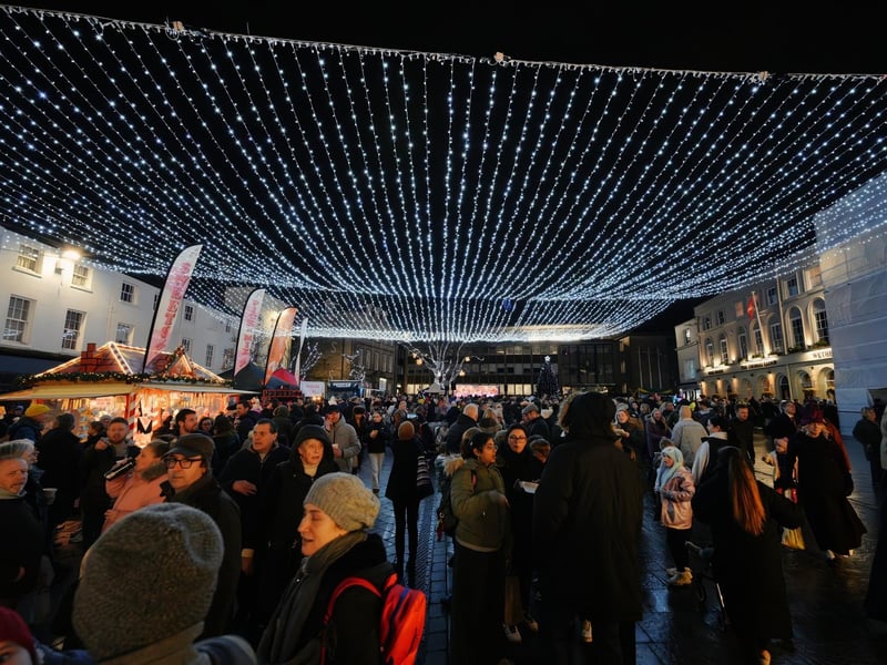 Crowds of people flocked to the town centre for the annual event.