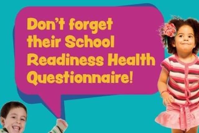 The School Readiness Health Questionnaire will be launched once again in May.