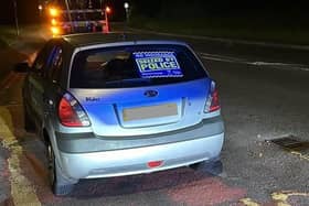 The car was seized.
