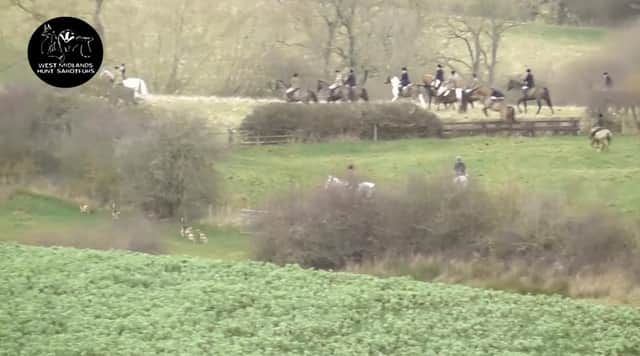 The Boxing Day hunt filmed by West Midlands Hunt Saboteurs near Shenington