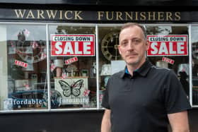 After 10 years of trading, Warwick Furnishers in West Street is closing down. Photo by Mike Baker