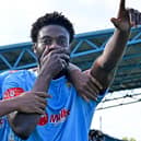 Tayo Tucker (left) scored from Hilton Arthur's (right) cross in the 1-1 draw with Coventry Sphinx (Picture: Martin Pulley)