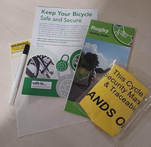 Police officers are offering free bike coding in Wolston.