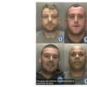 The burglary gang. Top left: Chris Hands, top right: Reece Pedley, bottom left: John O'Shaughnessy and bottom right: Justin Buckley. Pictures courtesy of West Midlands Police.