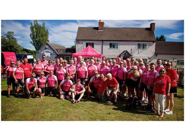 The riders after they arrived in Shrewley. Photo by Dave Fawbert