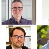Four scientists from Warwickshire have won prizes from the Royal Society of Chemistry in recognition of their work.Top left: Professor Scott Habershon, top right: Professor Sébastien Perrier, bottom left: Professor Reinhard Maurer and bottom right: Professor Tim Bugg. Photos supplied