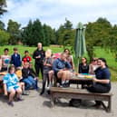 The Warwickshire Young Carers group on a day out. Photo supplied