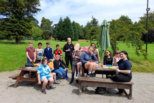 The Warwickshire Young Carers group on a day out. Photo supplied