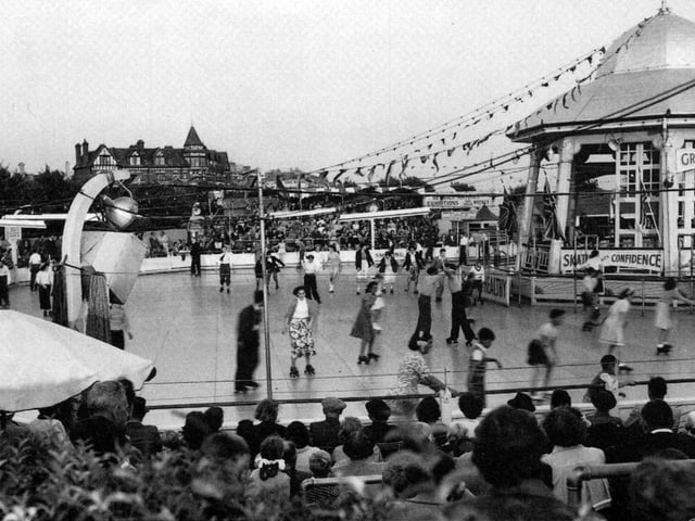 The roller skating rink at Southsea in the 1950s.