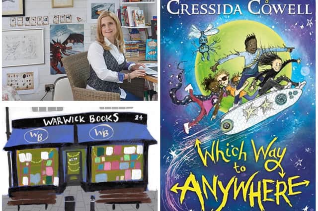 Cressida Cowell, former Children's Laureate and bestselling author is coming to Warwick. Photos supplied by Warwick Books