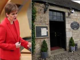 Nicola Sturgeon was pictures at the wake in the Stable Bar and Restaurant