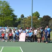 The official reopening of the tennis courts at Victoria Park in Leamington. Photo supplied