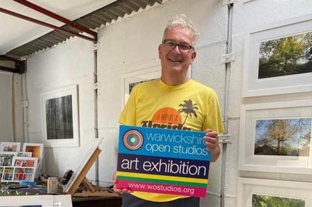 Robert Shuttleworth, who usually takes photographs of European cities, turned his camera on the trees in Priory Park for his Warwickshire Open Studios Summer Art Weeks exhibition. To show off his work he has turned his garage into a pop-up art gallery. Photo supplied