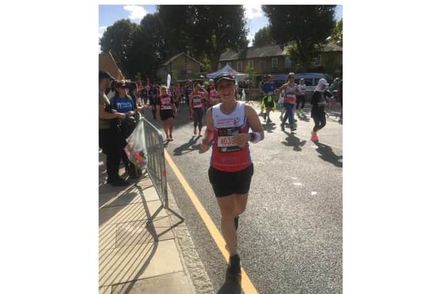 Stacy Ullah, who works at Libertine Burger in Leamington, joined thousands of people to take part in the event last Sunday (October 2) and finished the race in five hours and 45 minutes. Photo supplied