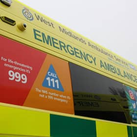 A man was taken to hospital after a crash near Leamington. Photo by West Midlands Ambulance