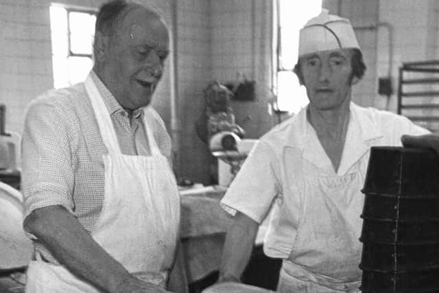 Victor and John Sabin at the Shrubland Street bakery. Photo supplied