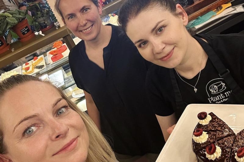 Joanna Smuklerz, sweet baker Magdalena Duch and (back) Marzena Grzesiek