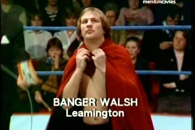 Tony 'Banger' Walsh during his days as a wrestler.