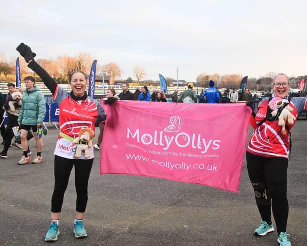 Helen Keeves and Sharon Edwards at the race. Photo supplied