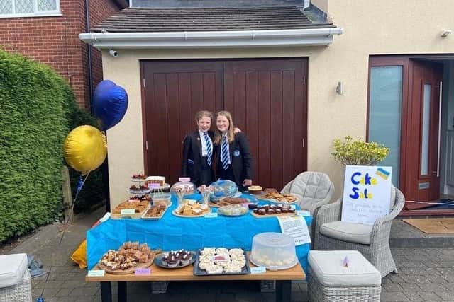 Daisy Golding and Lucia Thompson, in year 8 at North Leamington School, held a bake sale to raise money for Unicef's Ukraine Appeal. They raised almost £700 for the cause.
