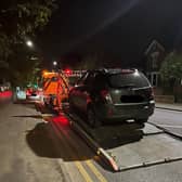 One of the vehicles seized.