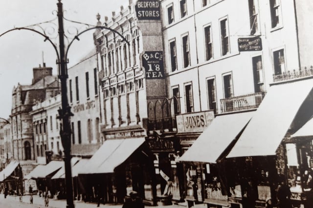 The Parade in about 1915, showing plenty of old businesses.