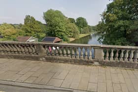 Castle Bridge in Warwick overlooking St Nicholas Park. Photo by Google Streetview