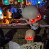 A taste of one of the spooky displays Charlie has put on for Halloween.