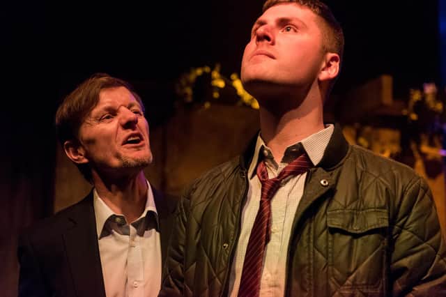 Dave Crossfield as Mr West and James McCabe as Patsy (photo: Richard Smith)