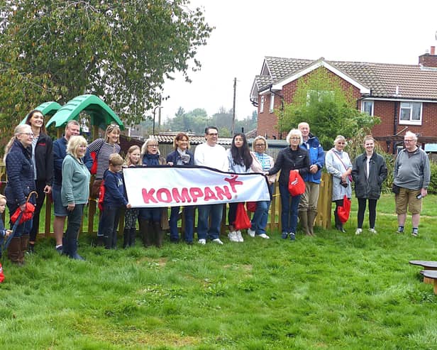 The playing field in Old Warwick Road in Rowington was officially reopened by the chairman of Rowington Parish Council, Councillor Allyson Coleman, on September 16. Photo supplied