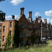 Welcombe Hotel in the shadow of the Welcombe Hills obelisk (back, centre right)