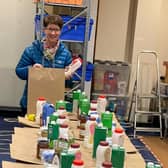 Food packages from Rugby Foodbank