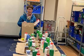 Food packages from Rugby Foodbank