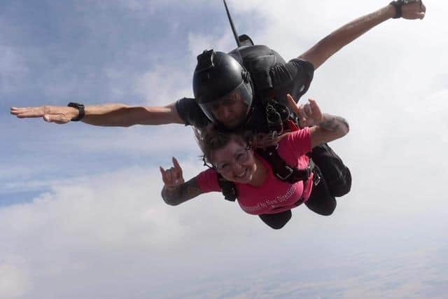 Falling from the sky to help cancer patients.