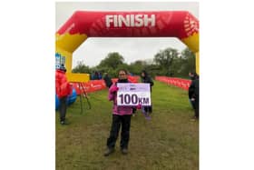 Sarah Macmurdie after completing her Jurassic Coast challenge. Photo supplied