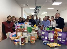 Taylor Wimpey Midlands donated food and essential items to Warwick District Foodbank. Photo supplied