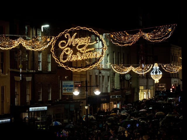 Picture from The Leamington Christmas Lights Switch-on 2024.
