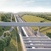 The green tunnel in Burton Green was designed by the Mott MacDonald SYSTRA Design Joint Venture working for HS2’s main works contractor for the West Midlands, Balfour Beatty VINCI (BBV), who are constructing 90km of HS2 between Long Itchington in Warwickshire to the centre of Birmingham and on to Staffordshire. CGI image provided by HS2.