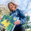 Jo Harper, Chair of Bee Friendly Leamington, in Jephson Gardens. Photo by Mike Baker