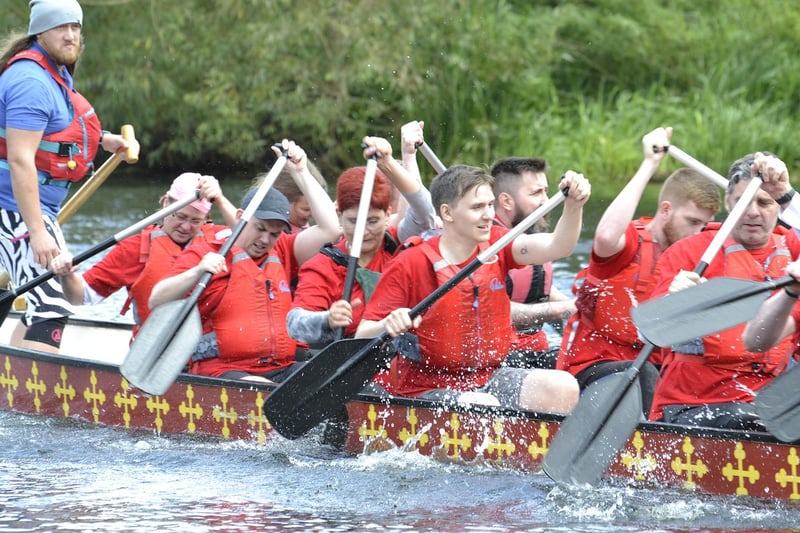 During the event, four dragon boats were used - with two racing at a time. Photo by Sarah Hill/ Gecko Photography
